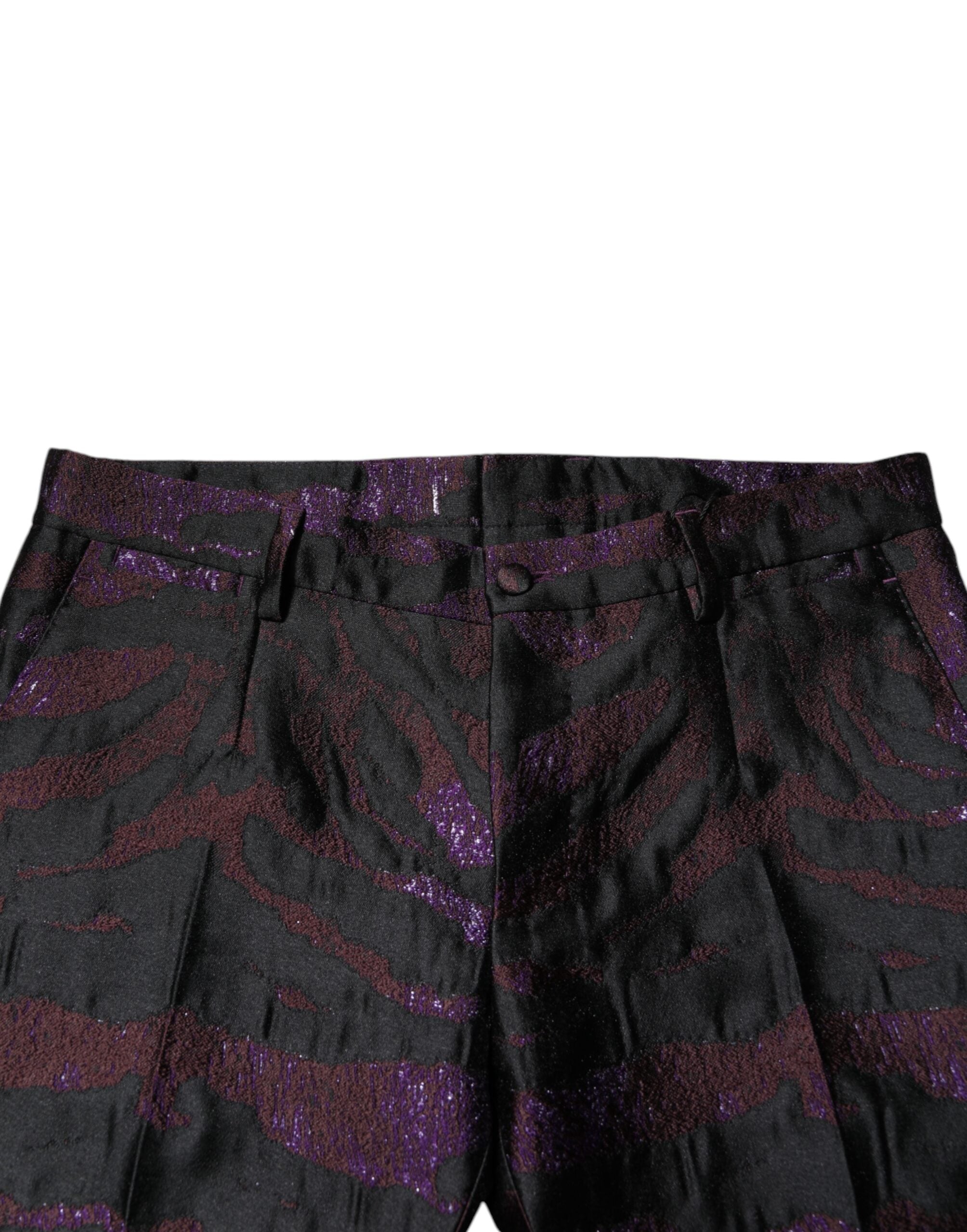 Dolce &amp; Gabbana Mehrfarbige gemusterte Hose aus Polyester