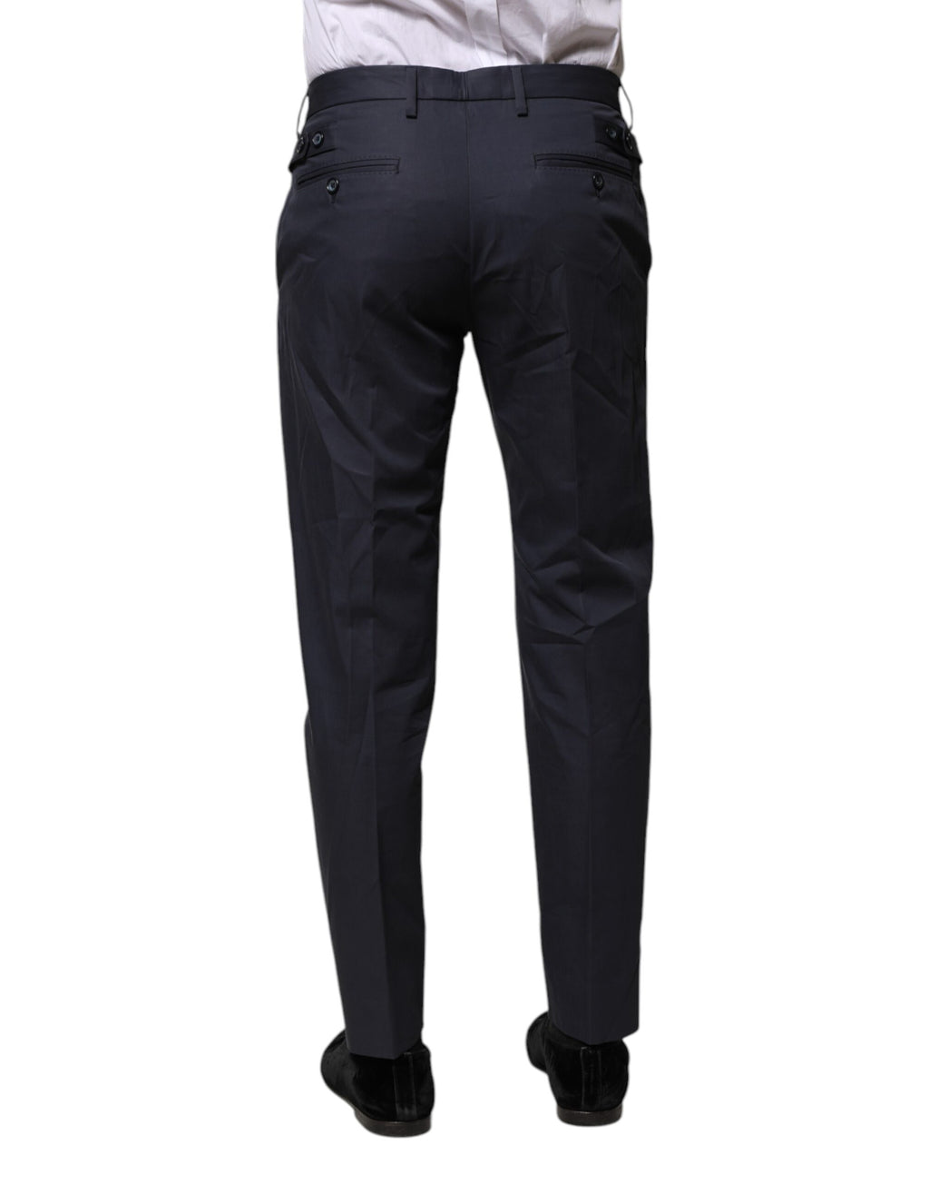Dolce &amp; Gabbana Dunkelblaue formelle Hose aus Baumwolle