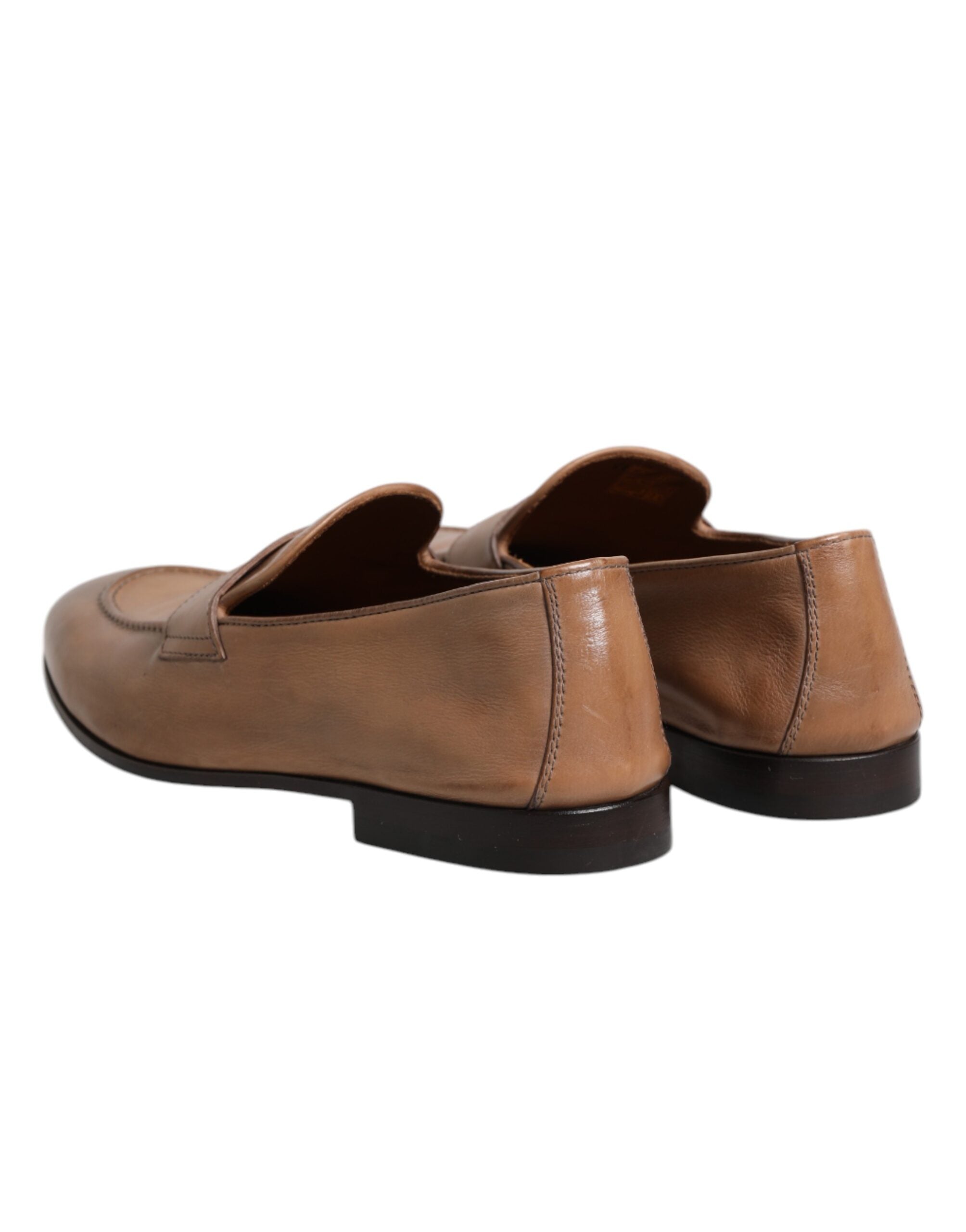 Chaussures habillées en cuir marron Brunello Cucinelli