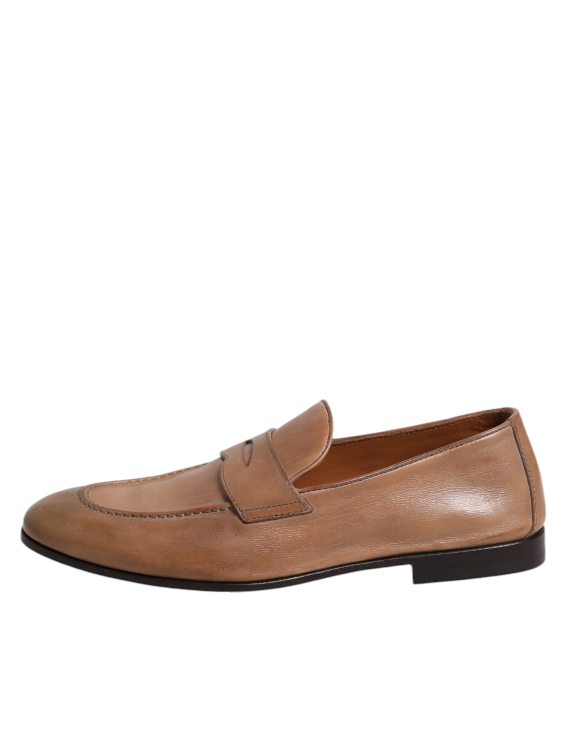 Chaussures habillées en cuir marron Brunello Cucinelli