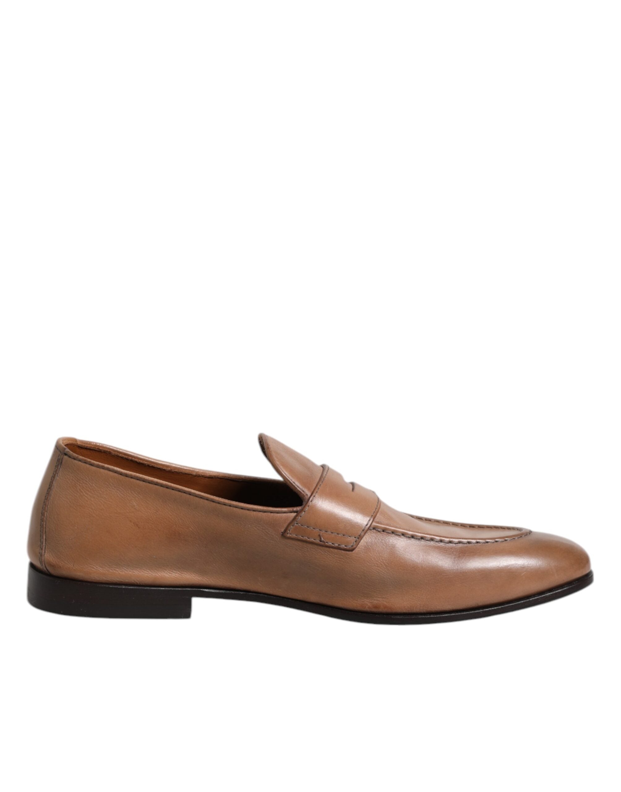 Chaussures habillées en cuir marron Brunello Cucinelli