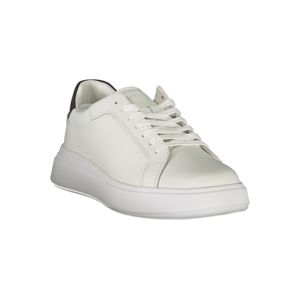 Baskets à lacets contrastées blanches élégantes Calvin Klein