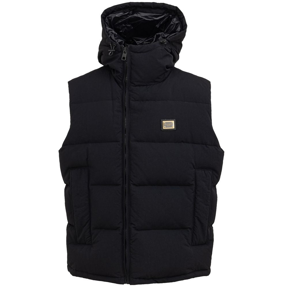 Gilet en polyester noir Dolce &amp; Gabbana