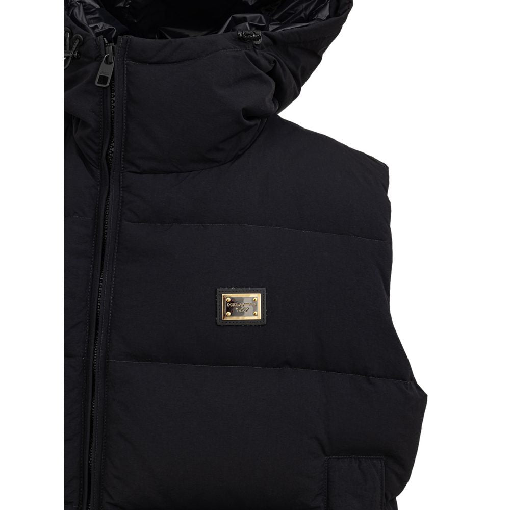 Gilet en polyester noir Dolce &amp; Gabbana