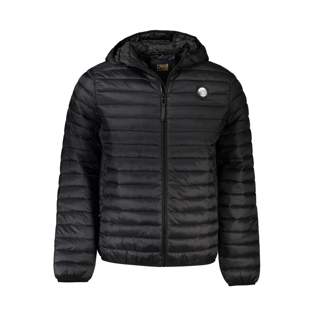 cavalli class Black Polyamide Men's Jacket – Siebentaschen