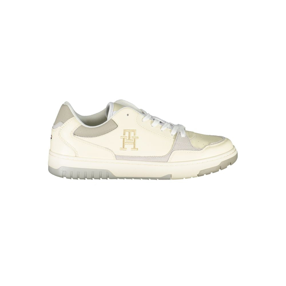 Baskets de sport beiges Tommy Hilfiger avec broderie unique