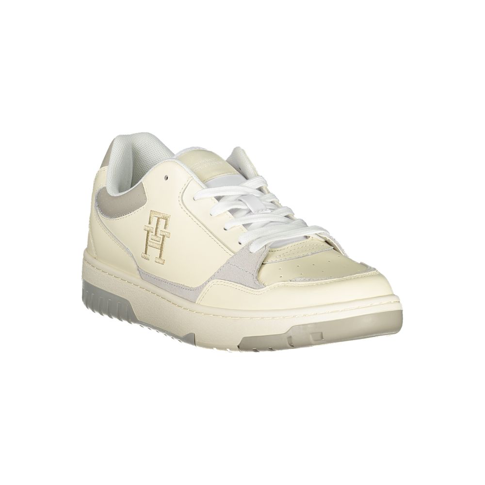 Baskets de sport beiges Tommy Hilfiger avec broderie unique