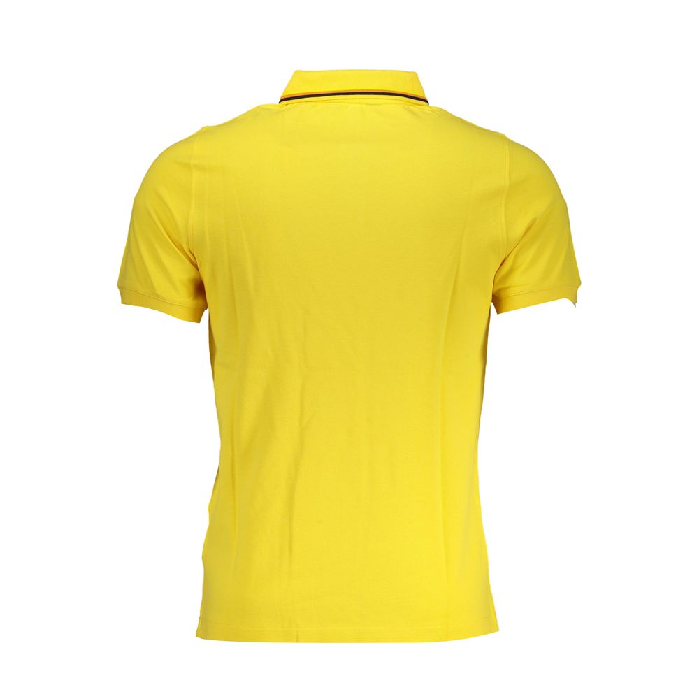 K-WAY – Poloshirt in Sonnengelb mit Kontrastdetails