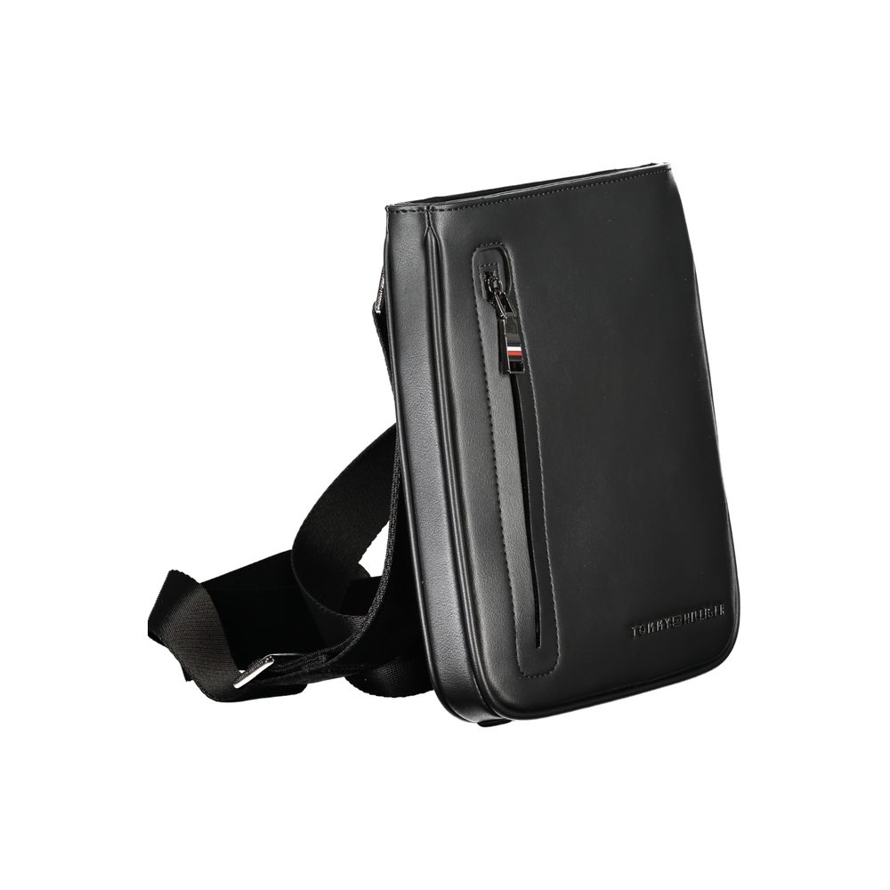 Sac à bandoulière en polyéthylène noir Tommy Hilfiger