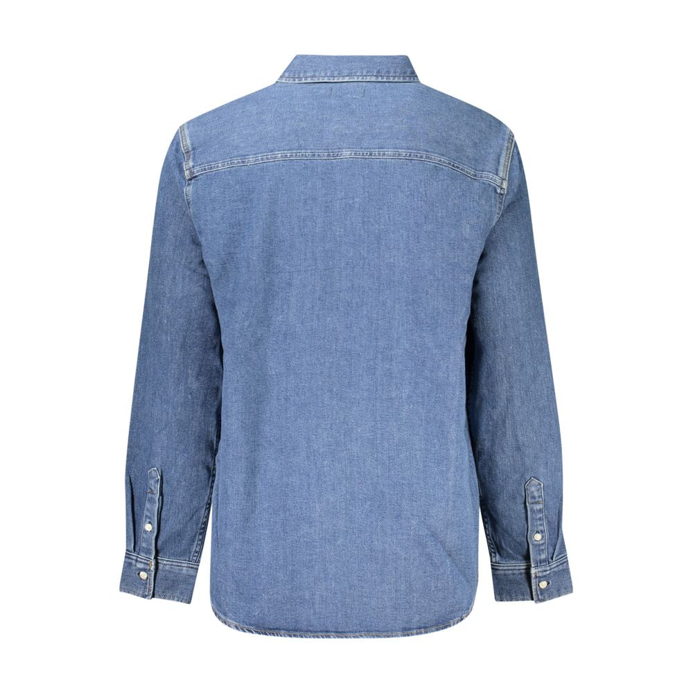 Calvin Klein Herrenhemd aus Baumwolle, Blau