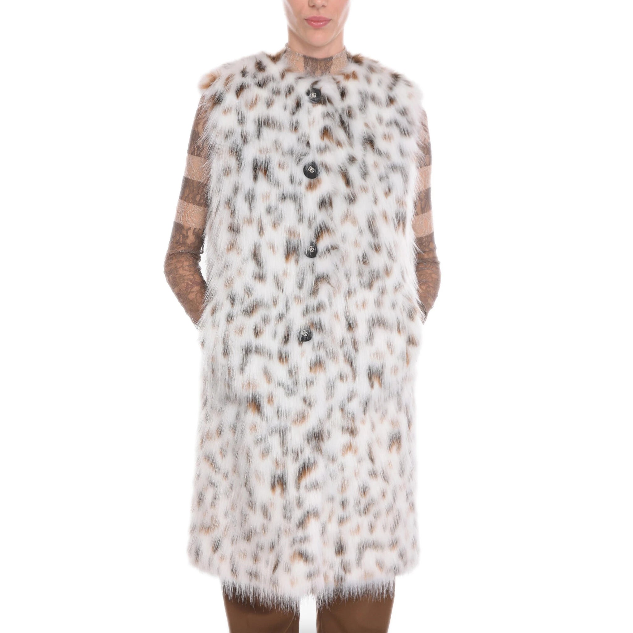 Dolce & Gabbana Eco-fur White Woman