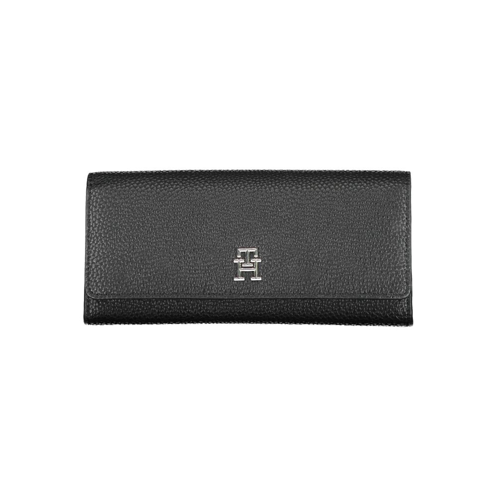 Portefeuille femme Tommy Hilfiger en polyéthylène noir