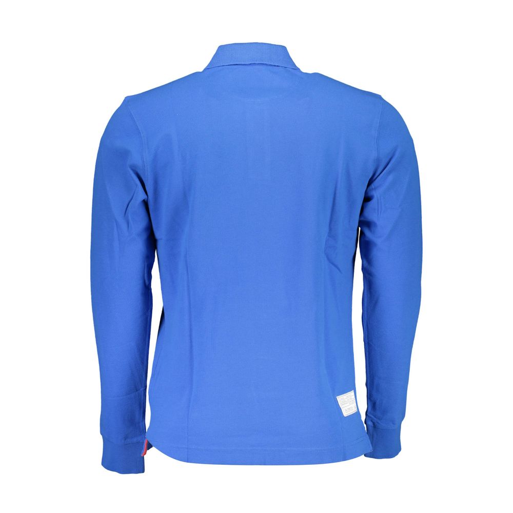 La Martina Elegantes Langarm-Polo in schickem Blau