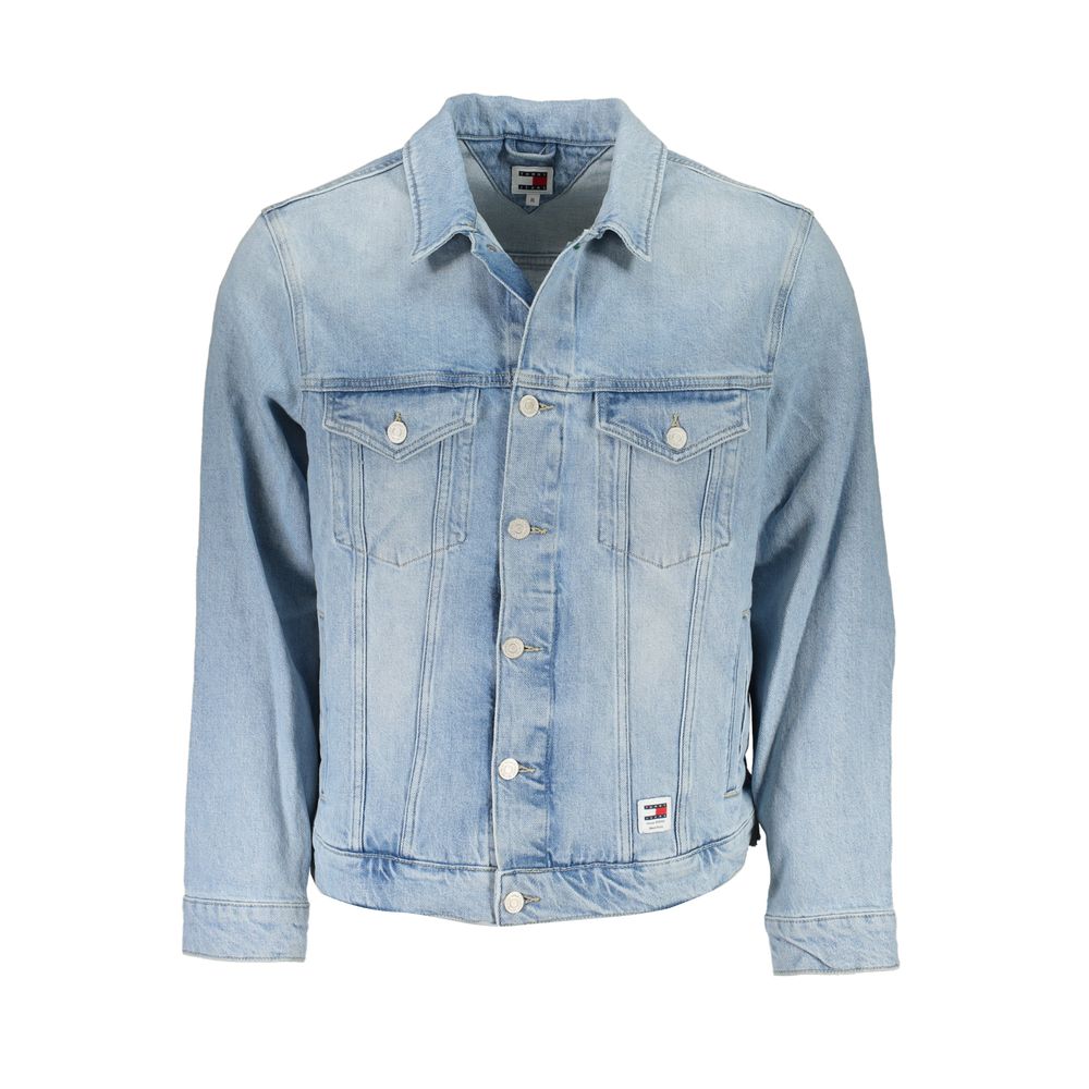 Veste homme en coton bleu clair Tommy Hilfiger