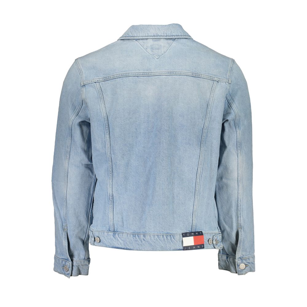 Veste homme en coton bleu clair Tommy Hilfiger
