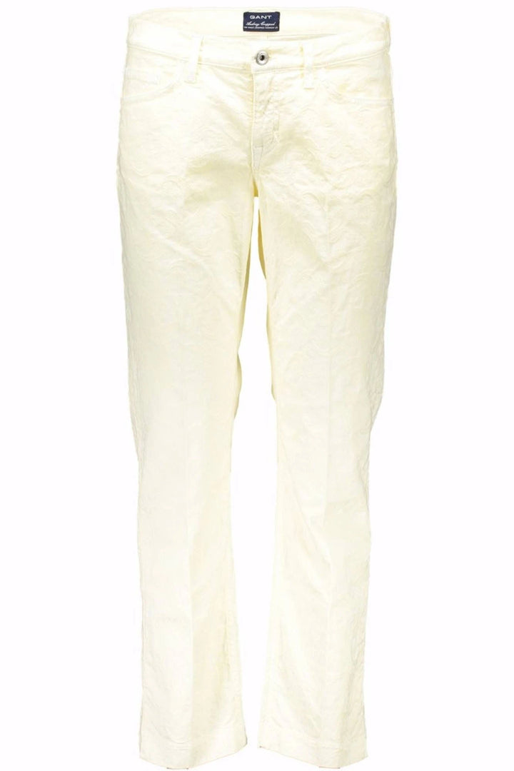 GANT WHITE WOMEN&#39;S TROUSERS