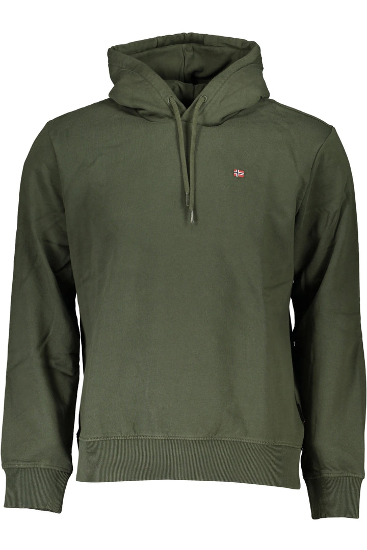 NAPAPIJRI GREEN MEN&#39;S ZIPLESS SWEATSHIRT