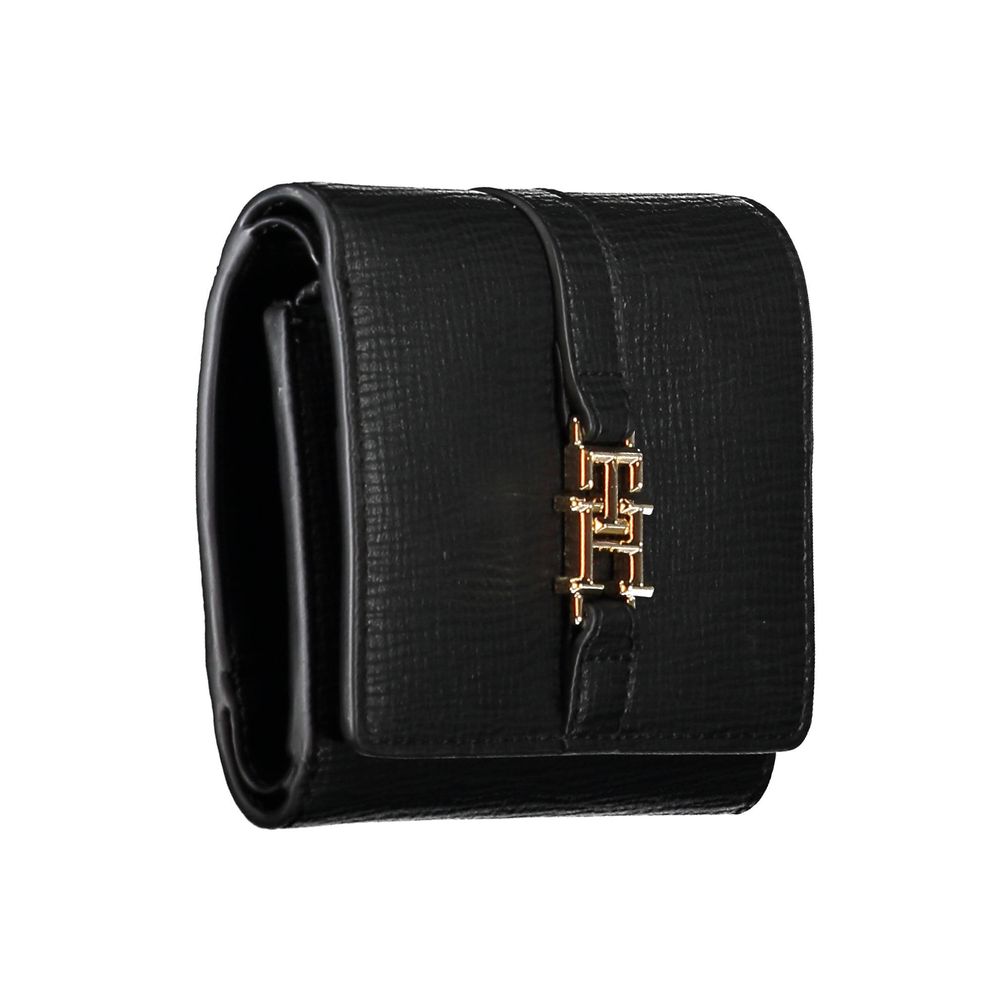 Portefeuille femme Tommy Hilfiger en polyéthylène noir