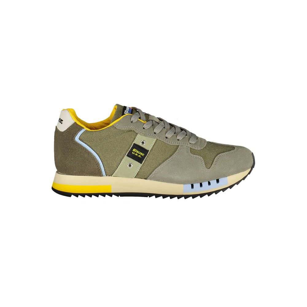 Baskets Blauer en cuir vert pour homme