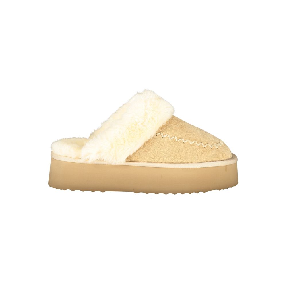 Sandale femme en polyester beige Laura Biagiotti