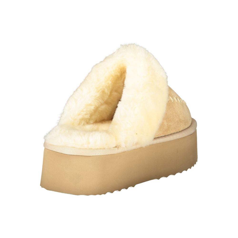 Sandale femme en polyester beige Laura Biagiotti