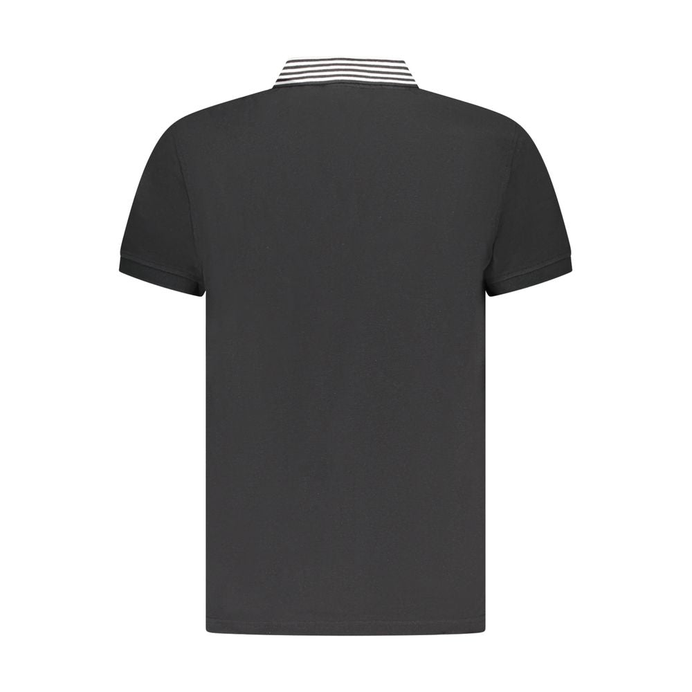 Cavalli Class Poloshirt aus schwarzer Baumwolle für Herren