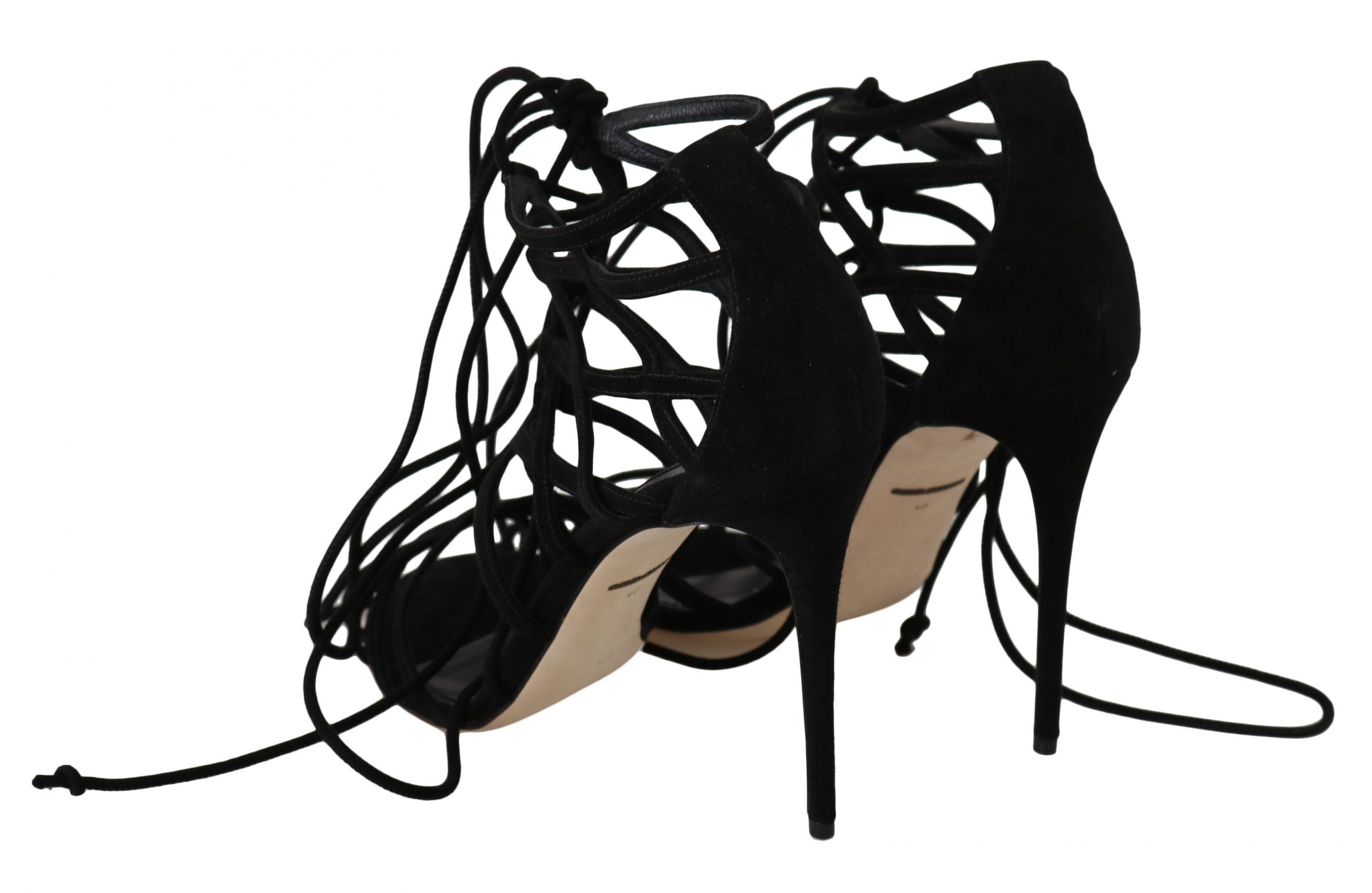 Dolce &amp; Gabbana Élégantes escarpins gladiateurs en daim noir