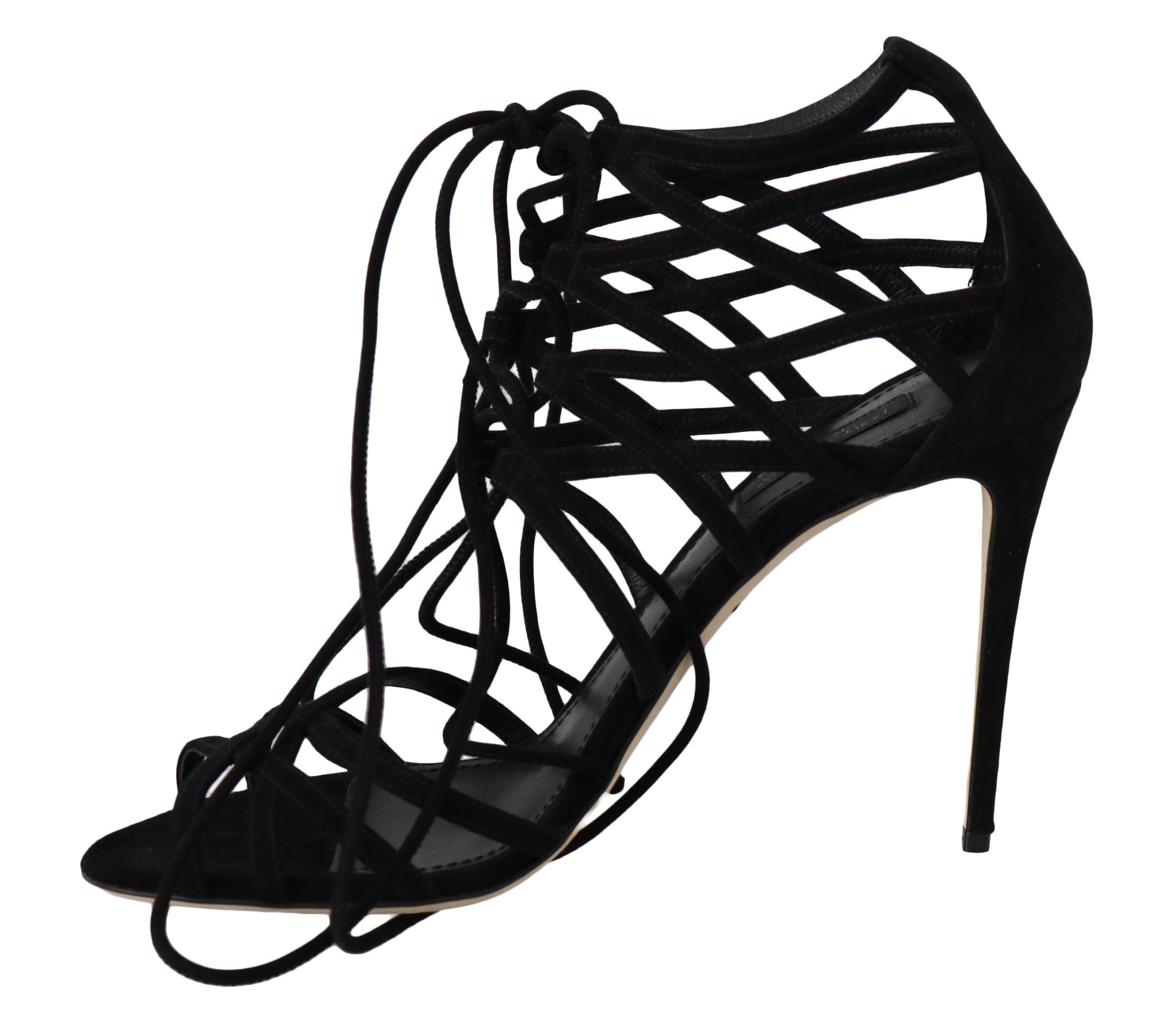 Dolce &amp; Gabbana Élégantes escarpins gladiateurs en daim noir