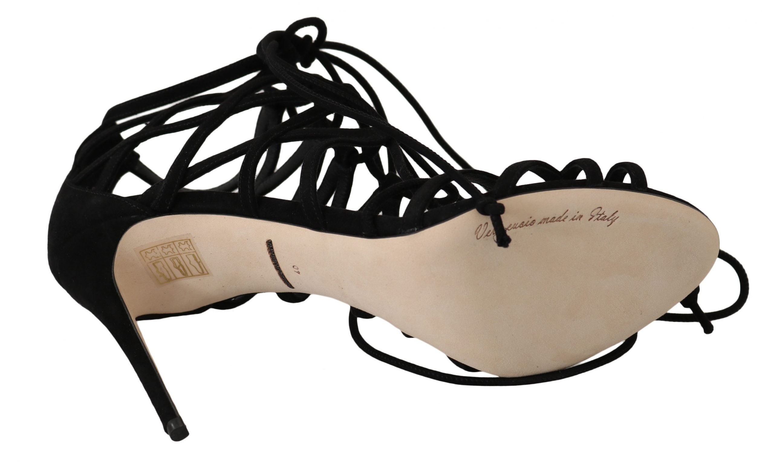Dolce &amp; Gabbana Élégantes escarpins gladiateurs en daim noir