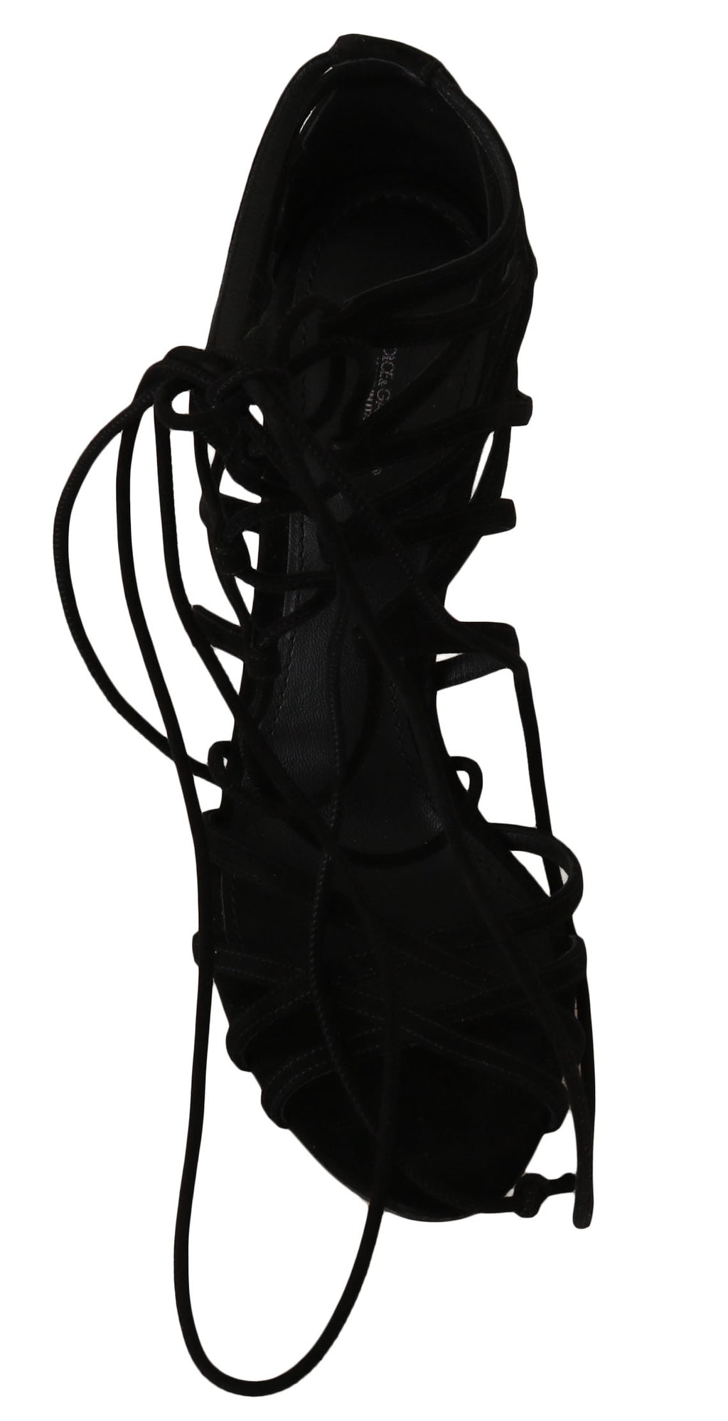 Dolce &amp; Gabbana Élégantes escarpins gladiateurs en daim noir