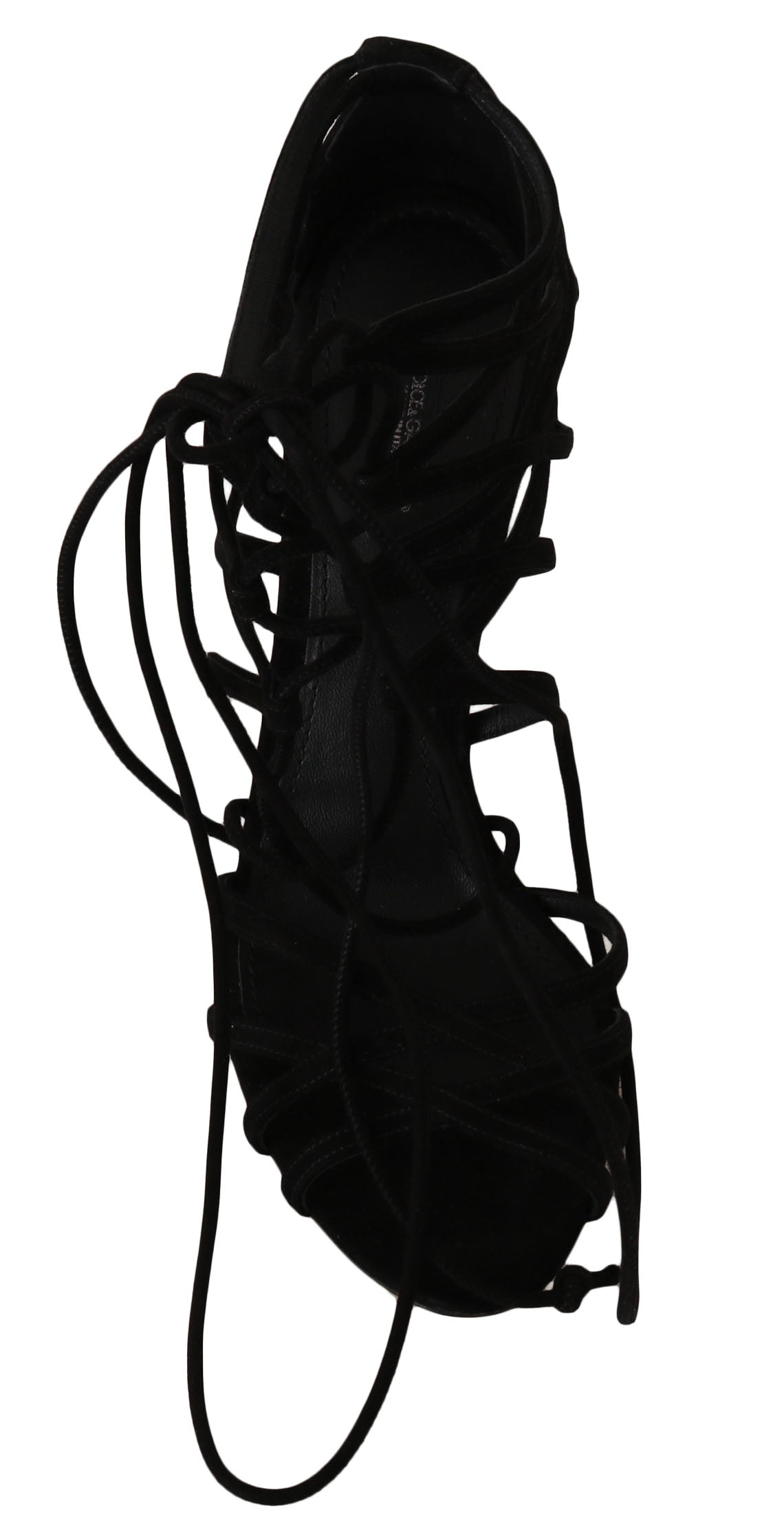 Dolce &amp; Gabbana Élégantes escarpins gladiateurs en daim noir