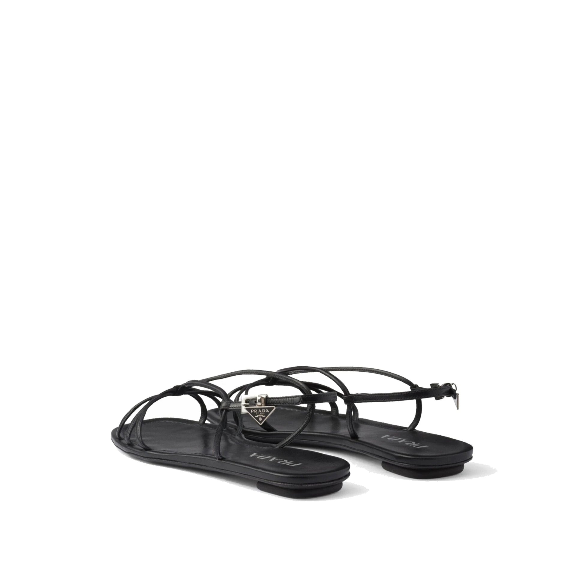 Prada Leather Flat Sandals