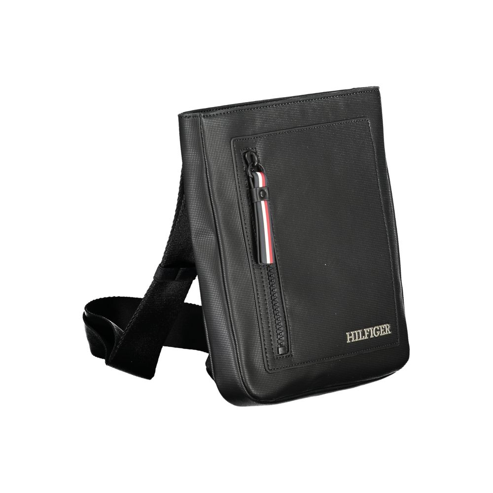 Sac à bandoulière en polyéthylène noir Tommy Hilfiger