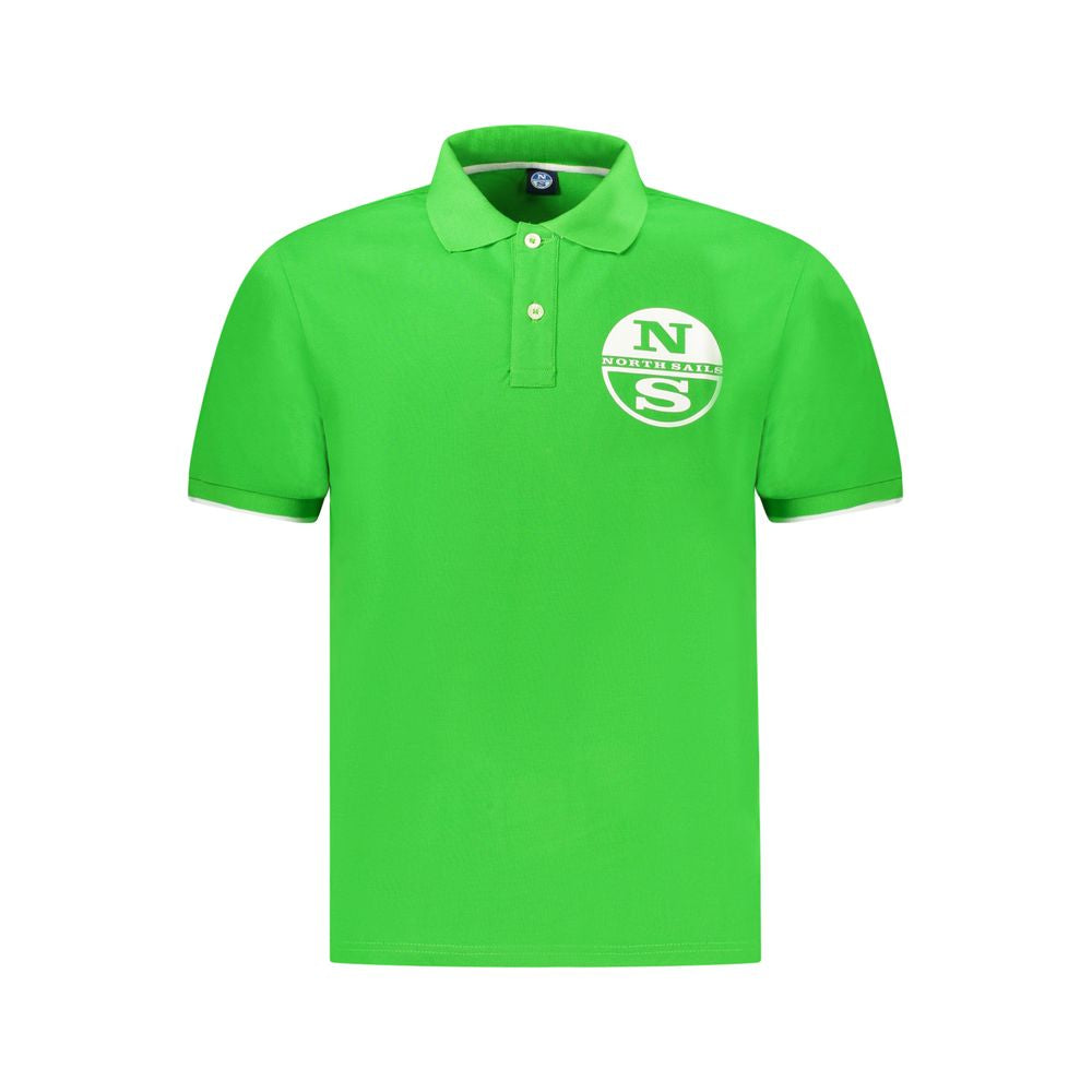 North Sails Herren Poloshirt aus grüner Baumwolle