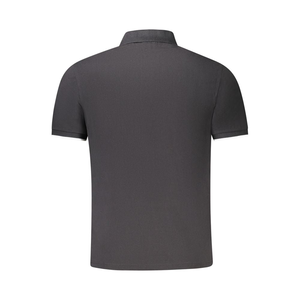 North Sails Herren Poloshirt aus schwarzer Baumwolle