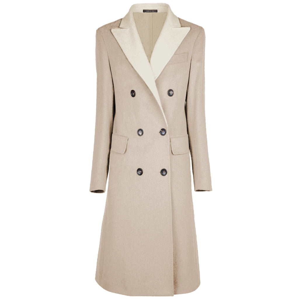 Loro Piana Fabric Coats Beige Woman