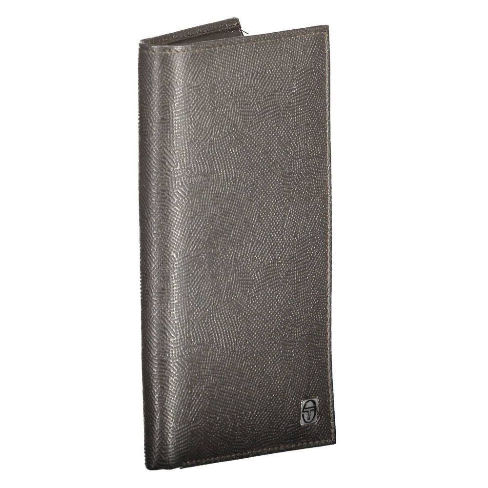 Portefeuille homme en cuir marron Sergio Tacchini