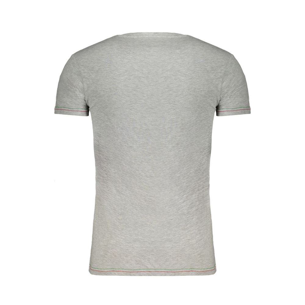 Aeronautica Militare Braunes Herren-T-Shirt aus Baumwolle