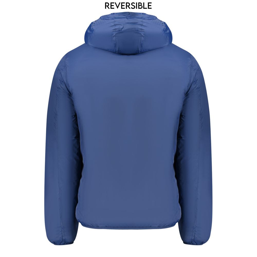 Norwegen 1963 Blaue Polyamid-Wendejacke für Herren