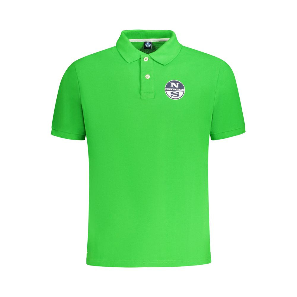 North Sails Herren Poloshirt aus grüner Baumwolle