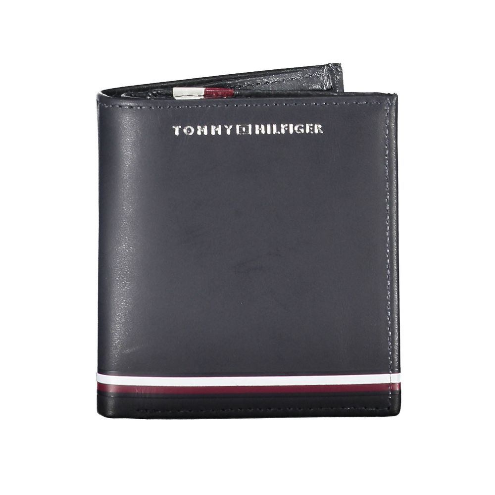 Portefeuille homme en cuir bleu Tommy Hilfiger