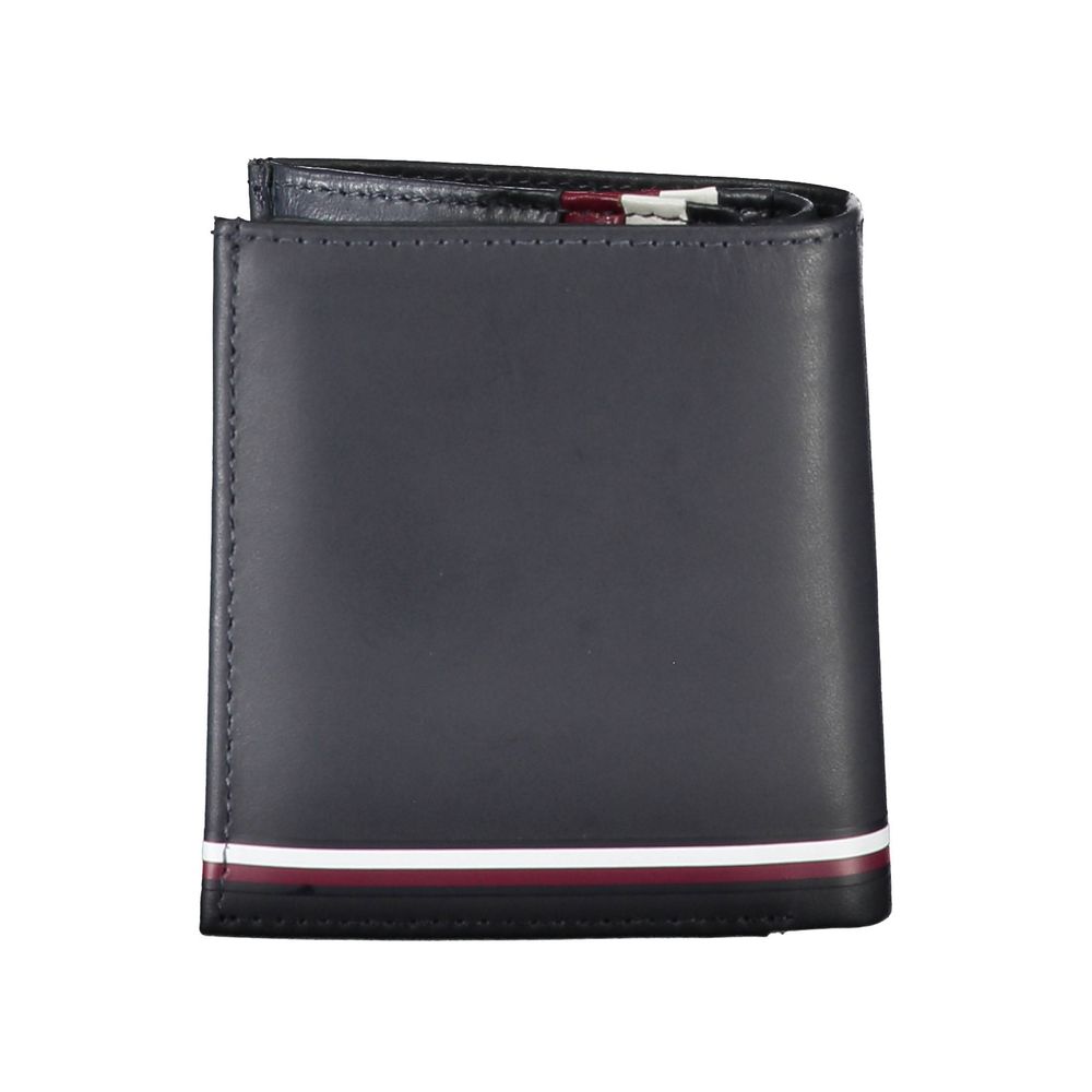 Portefeuille homme en cuir bleu Tommy Hilfiger