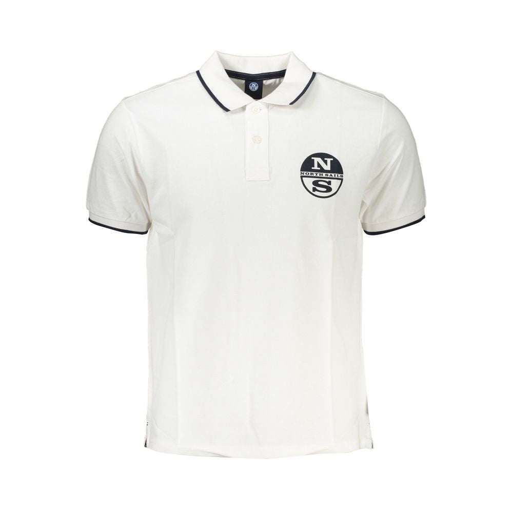 Weißes Poloshirt aus Baumwolle von North Sails
