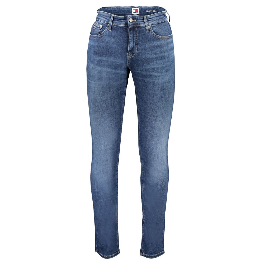 Jean et pantalon en coton bleu Tommy Hilfiger