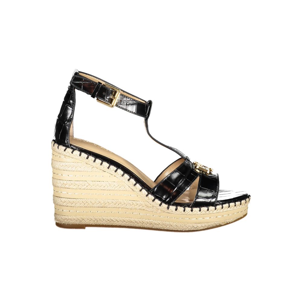Sandale en polyester noir Ralph Lauren