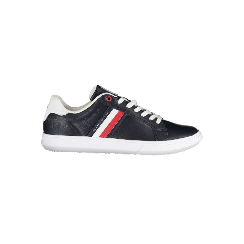 Baskets à lacets Tommy Hilfiger Sleek bleues avec détails contrastés