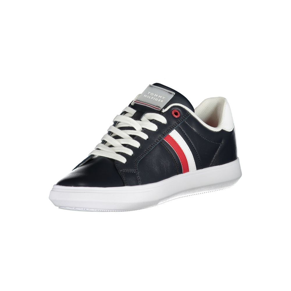 Baskets à lacets Tommy Hilfiger Sleek bleues avec détails contrastés