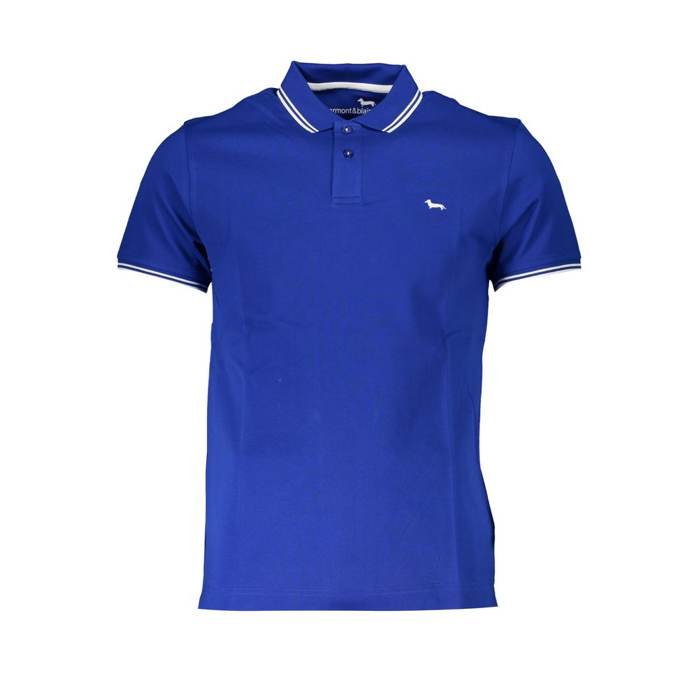 Harmont &amp; Blaine Elegantes Poloshirt mit Kontrast-Print und kurzen Ärmeln