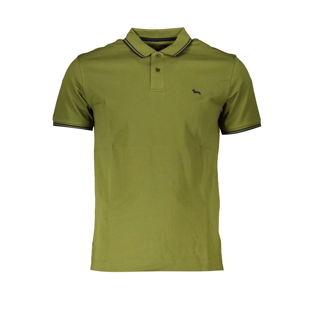Harmont &amp; Blaine Poloshirt in Kontrastfarbe in Scharfgrün