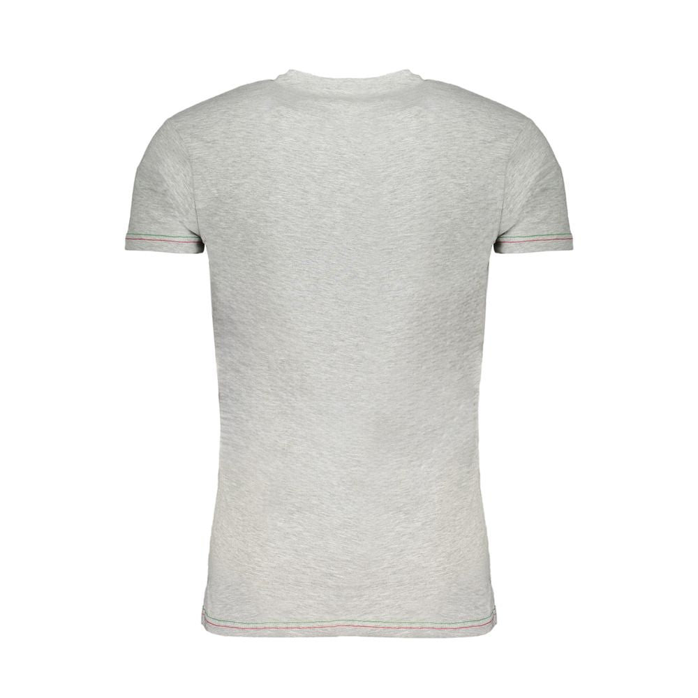 Aeronautica Militare Braunes Herren-T-Shirt aus Baumwolle